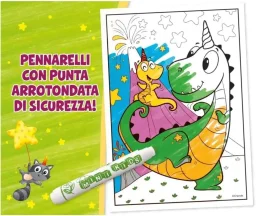 Crayola - صفحات تلوين ماكسي 18 صفحة مع 4 أقلام تلوين – يونـي كريتشرز Crayola - Maxi Coloring Pages 18P And Markers 4Ct Uni-Creatures