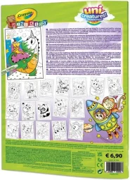 Crayola - صفحات تلوين ماكسي 18 صفحة مع 4 أقلام تلوين – يونـي كريتشرز Crayola - Maxi Coloring Pages 18P And Markers 4Ct Uni-Creatures