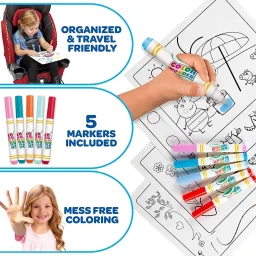 كرايولا - طقم كولر وندر - حكايات الأميرات - 4 ماركرات Crayola - Color Wonder Set Once Upon A Time Foldalope 4 Markers