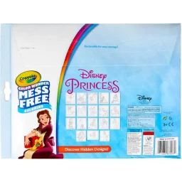 كرایولا – مجموعة تلوين Color Wonder لشخصيات أميرات ديزني، Foldalope مع 4 أقلام تلوين Crayola - Color Wonder Set Disney Princess Foldalope 4 Markers