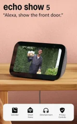 شاشة ذكية أمازون إيكو شو 5 الجيل الثالث مع أليكسا باللون الفحمي Amazon Echo Show 5 3rd Gen Smart Display with Alexa - Charcoal Black