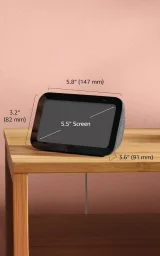 شاشة ذكية أمازون إيكو شو 5 الجيل الثالث مع أليكسا باللون الفحمي Amazon Echo Show 5 3rd Gen Smart Display with Alexa - Charcoal Black