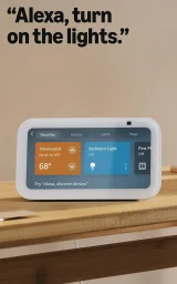 شاشة ذكية أمازون إيكو شو 5 الجيل الثالث مع أليكسا باللون الأبيض الجليدي Amazon Echo Show 5 3rd Gen Smart Display with Alexa - Glacier White