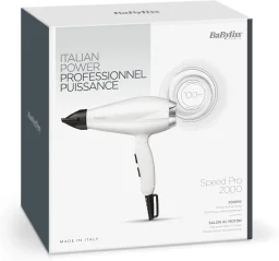 مجفف شعر من بابيليس مع إعدادين للحرارة والسرعة – 2000 واط، أبيض BABYLISS HAIR DRYER2 HEAT. SPEED SETTINGS 2000 WATT White