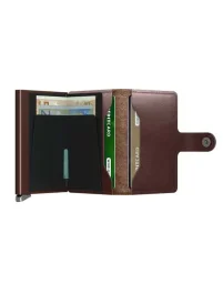 محفظة سيكريد صغيرة لون الغسق – بني داكن Secrid Miniwallet Dusk MDu-Dark Brown+