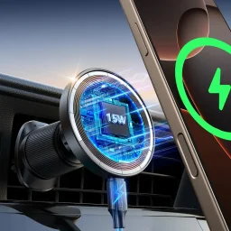 شاحن سيارة لاسلكي من جوي روم JR-ZS502، بقدرة 15 واط، 1.67 أمبير – أسود Joyroom JR-ZS502 Wireless Car Charger, 15W, 1.67A, Black