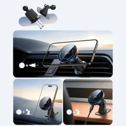 شاحن سيارة لاسلكي من جوي روم JR-ZS502، بقدرة 15 واط، 1.67 أمبير – أسود Joyroom JR-ZS502 Wireless Car Charger, 15W, 1.67A, Black