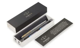 باركر قلم حبر جوتر فضي مشبك ذهبي ستاندرد 2030948 Parker Jotter Standard Fountain Pen Silver with Gold Clip 2030948