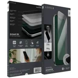 ليفيلو ArmorX واقي شاشة ثلاثي الأبعاد 9H لهاتف iPhone 17 Pro Max – شفاف Levelo ArmorX 3D 9H Screen Protector for iPhone 17 Pro Max - Clear