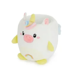 حامل أقلام بالفي – فلَفي يونيكورن، باللون الأبيض، بلاستيك/قماش Balvi Pen holder,Fluffy unicorn,white,plastic/fabric