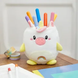 حامل أقلام بالفي – فلَفي يونيكورن، باللون الأبيض، بلاستيك/قماش Balvi Pen holder,Fluffy unicorn,white,plastic/fabric