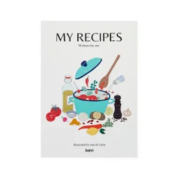 دفتر ملاحظات بالفي – وصفاتي، مقاس A5، ورق Balvi Notebook,My Recipes,A5,paper