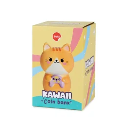 حصالة بالفي – كاوايي جيمر، باللون البرتقالي، سيراميك Balvi Coin bank,Kawaii Gamer,orange,ceramic