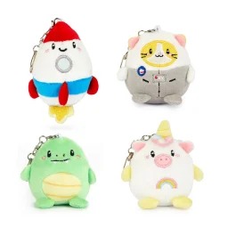 ميدالية مفاتيح بالفي – فلَفي فريندز، ألوان/أشكال متنوعة، مع حامل عرض Balvi Keyring,Fluffy Friends,assorted,display