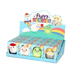 ميدالية مفاتيح بالفي – فلَفي فريندز، ألوان/أشكال متنوعة، مع حامل عرض Balvi Keyring,Fluffy Friends,assorted,display