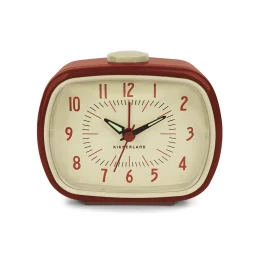 ساعة منبه ريترو – باللون الأحمر Kikkerland RETRO ALARM CLOCK RED