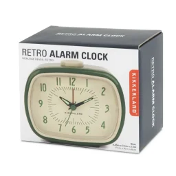 ساعة منبه ريترو – باللون الأخضر Kikkerland RETRO ALARM CLOCK GREEN