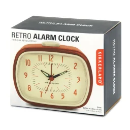 ساعة منبه ريترو – باللون الأحمر Kikkerland RETRO ALARM CLOCK RED