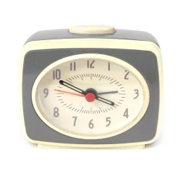 ساعة منبه كلاسيكية صغيرة – باللون الرمادي Kikkerland SMALL CLASSIC ALARM CLOCK GREY