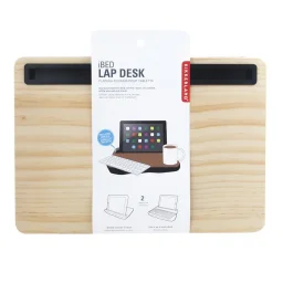 مكتب iBed للكمبيوتر المحمول – خشبي Kikkerland IBED LAP DESK WOOD