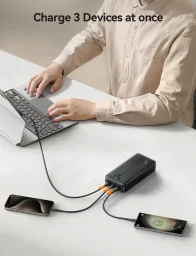 باور بانك جوي روم مع شحن سريع 22.5 واط ومؤشر LED — الطراز JR-PBF16 Joyroom 22.5W LED Fast Charging Power Bank JR-PBF16