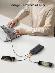 باور بانك جوي روم مع شحن سريع 22.5 واط ومؤشر LED — الطراز JR-PBF15 Joyroom 22.5W LED Fast Charging Power Bank JR-PBF15