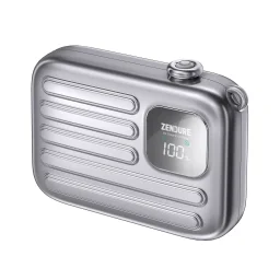 باور بانك زيندور SuperMini GO مغناطيسي لاسلكي بقدرة 20 واط — اللون الفضي Zendure SuperMini GO 20W Magnetic Wireless - Silver