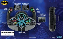 عجلة سباق باتموبيل من كيد ديزاينز KIDdesigns Batmobile Racing Wheel