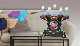 لعبة الرماية الإلكترونية "هوفر شوت" من أمباسادور - سلسلة هايبر نيون Ambassador Electronic Arcade Hover Shot - Hyper Neon Series