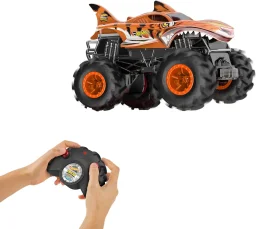 شاحنة هوت ويلز مونستر تراك ريموت كنترول "تايجر شارك" بمقياس 1:24 Hot Wheels Monster Trucks RC 1:24 Tiger Shark
