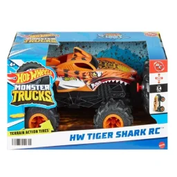 شاحنة هوت ويلز مونستر تراك ريموت كنترول "تايجر شارك" بمقياس 1:24 Hot Wheels Monster Trucks RC 1:24 Tiger Shark