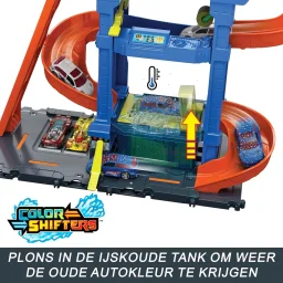مجموعة لعب مدينة هوت ويلز "محطة غسيل السيارات الكهربائية" Hot Wheels City Electric Car Wash Playset
