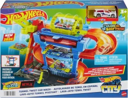 مجموعة لعب مدينة هوت ويلز "محطة غسيل السيارات الكهربائية" Hot Wheels City Electric Car Wash Playset