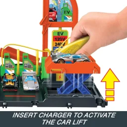مجموعة لعب مدينة هوت ويلز "محطة الوقود الفائقة" Hot Wheels City Super Fuel Station Playset