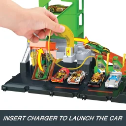 مجموعة لعب مدينة هوت ويلز "محطة الوقود الفائقة" Hot Wheels City Super Fuel Station Playset