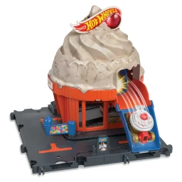 مجموعة لعب مدينة هوت ويلز "متجر الآيس كريم" Hot Wheels City Ice Cream Shop Playset