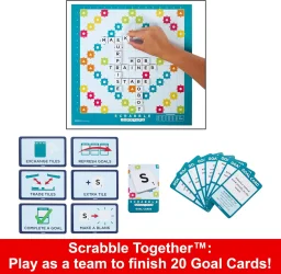 لعبة الألواح الكلاسيكية "سكرابل" - النسخة الإنجليزية Scrabble Classic Board Game - English
