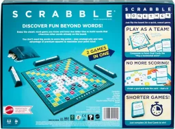 لعبة الألواح الكلاسيكية "سكرابل" - النسخة الإنجليزية Scrabble Classic Board Game - English