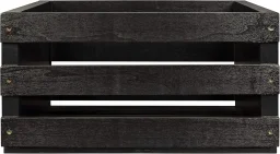 صندوق تخزين الأسطوانات من "كروسلي" - لون أسود Crosley Record Storage Crate - Black