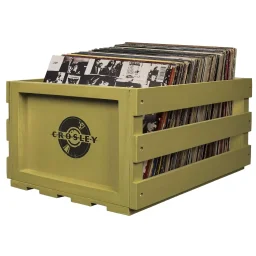 صندوق تخزين الأسطوانات من "كروسلي"  - لون أخضر مريمي Crosley Record Storage Crate - Sage
