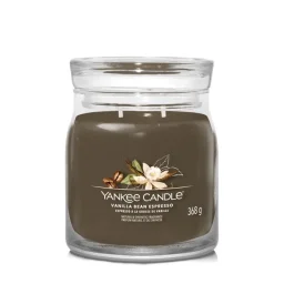 شمعة "يانكي كاندل" (Yankee Candle) الحجم المتوسط (Signature Medium Jar) - فانيلا بين إسبريسو Yankee Candle Signature Medium Jar - Vanilla Bean Espresso