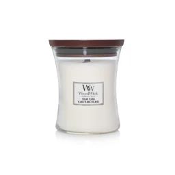 شمعة "وود ويك" (WoodWick) متوسطة بتصميم الساعة الرملية - زهرة اليلانج الشمسية WoodWick Hourglass Medium Candle - Solar Ylang