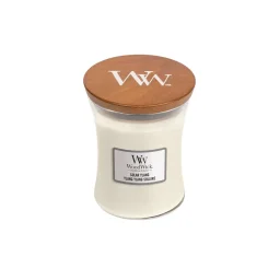 شمعة "وود ويك" (WoodWick) متوسطة بتصميم الساعة الرملية - زهرة اليلانج الشمسية WoodWick Hourglass Medium Candle - Solar Ylang