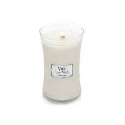 شمعة "وود ويك" (WoodWick) كبيرة بتصميم الساعة الرملية - زهرة اليلانج الشمسية WoodWick Hourglass Large Candle - Solar Ylang
