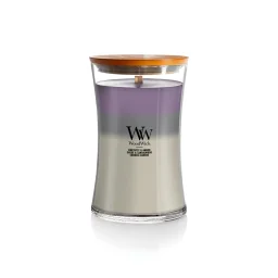 شمعة "وود ويك" (WoodWick) ثلاثية الطبقات (Trilogy) كبيرة - سماء الأماميست WoodWick Trilogy Large Candle - Amethyst Sky