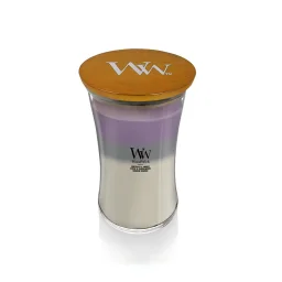 شمعة "وود ويك" (WoodWick) ثلاثية الطبقات (Trilogy) كبيرة - سماء الأماميست WoodWick Trilogy Large Candle - Amethyst Sky