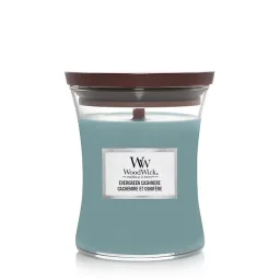 شمعة "وود ويك" (WoodWick) متوسطة بتصميم الساعة الرملية - كشمي WoodWick Hourglass Medium Candle - Cashmere