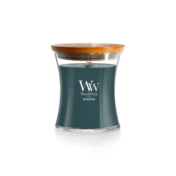 شمعة "وود ويك" (WoodWick) متوسطة بتصميم الساعة الرملية - أنتيكواريوم WoodWick Hourglass Medium Candle - Antiquarium