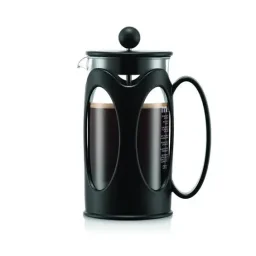 ماكينة تحضير قهوة "بودوم كينيا" بنظام المكبس الفرنسي  سعة 350 مل - لون أسود Bodum Kenya French Press Coffee Maker 350ml - Black