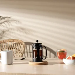 ماكينة تحضير قهوة "بودوم كينيا" بنظام المكبس الفرنسي  سعة 350 مل - لون أسود Bodum Kenya French Press Coffee Maker 350ml - Black
